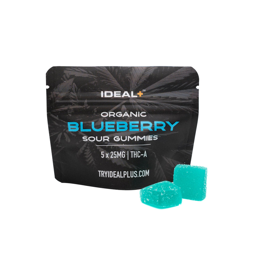 Blueberry Sour THCA Gummies 25mg - 5 Pack